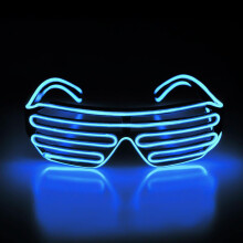 Lunettes lumineuses LED pour soirées adultes, 1 paire