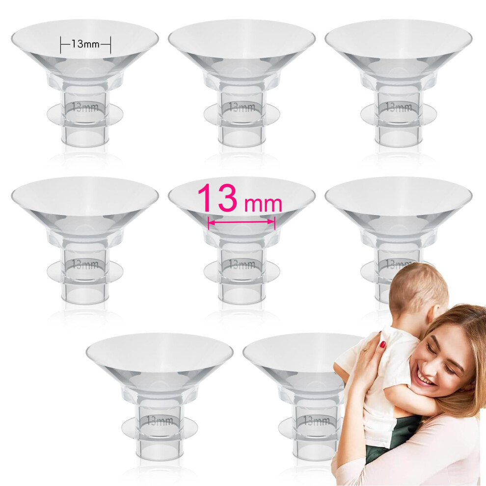 Breast Pump Flange Inserts 13mm 8 Pcs Compatible with 24mm