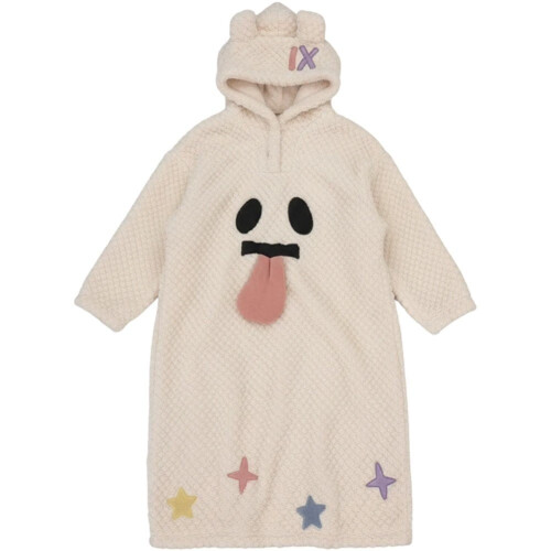 Hupullinen korallifleece-pyjama, 1 kpl