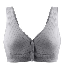 Reggiseno per allattamento in cotone, senza ferretto, con chiusura frontale a scatto e imbottitura