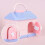 Πλαστική παιδική θήκη κερμάτων σε σχήμα σπιτιού 6x4,5x5 ίντσες 8