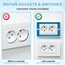 12Pcs Electrical Box Extender,1/2In Single Gang Receptacle Outlet Box Extenders Junction Box Extender for Electrical Box