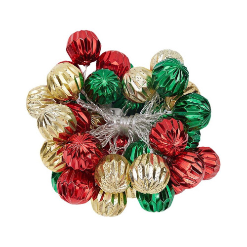 Festive String Lights 59-inch 10 LED Ball Battery-Powered