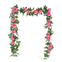 Guirlande de roses artificielles de 230 cm (90,55 pouces), 10 tĂŞtes, 6 couleurs