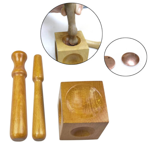 Wood Doming Block Set for Jewelry Making with Dapping 1