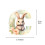 Acrylic Easter Bunny Pendant Letter C 26pcs 3
