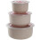 3-Pc Stackable Airtight Mixing Bowl Set, Leak-Proof Plastic Kitchen Bowls with Lids 1