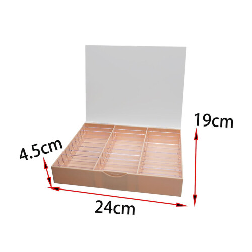 Boîte de rangement bleue pour nail art, 30 compartiments 1