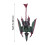 3D-printet flyvende dragefigur - fleksibel, leddelt model 3
