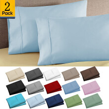 Microfiber Pillowcases Light Blue 20x30 2-Pack