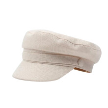 Gorra plana de lana para hombre, color azul marino, estilo retro Ivy.