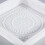 Reusable plastic cement mold square 12x12 inch 3