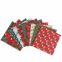 Carrés de tissu de Noël 10x10 pouces, imprimé de Noël pour le quilting
