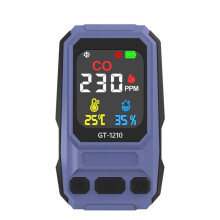 Portable Carbon Monoxide Detector Carbon Monoxide Alarm Meter Temperature Humidity Tester Rechargeable Gas Detector B