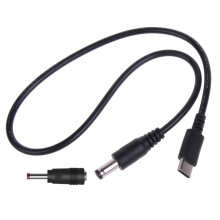 Cabo de alimentação USB-C para 5,5 x 2,1 mm / 3,5 x 1,35 mm (5 V - 20 V)