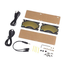 AK-DB16VU Dual Channel Music Meter Level LED Music Spectrum VU Retro Level Indicator 16-Bit Music Spectrum Display