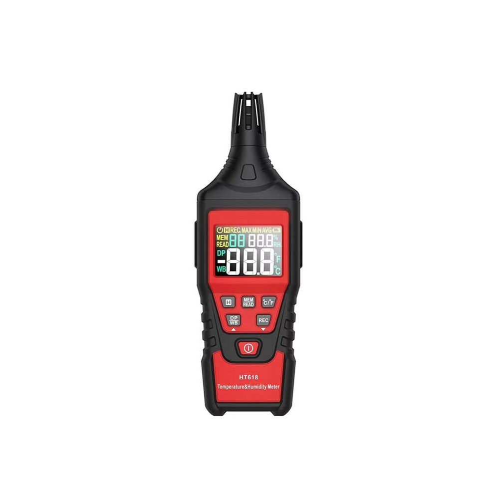 Digital Psychrometer Thermometer Hygrometer With Backlight Temperature And Humidity Meter With Dew Point 6031101707912