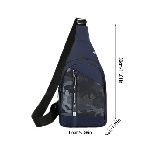 Borsa a tracolla impermeabile con porta USB (1 pezzo) 1