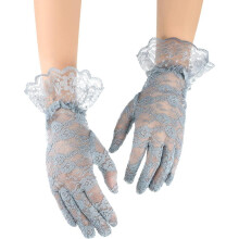 Women's lace gloves elegant short style for weddings and