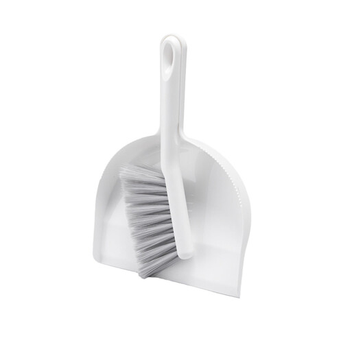 Ensemble balai et pelle à poussière gris à main (1 pièce)