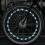 Luz LED recargable para radios de bicicleta, ABS negro 8