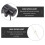 Luz LED recargable para radios de bicicleta, ABS negro 6