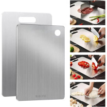 Planche à découper en acier inoxydable 316 de qualité alimentaire, 23 x 34 cm (9 x 13,5 po), 1 pièce