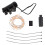 Luz LED recargable para radios de bicicleta, ABS negro 7
