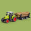 Farm Tractor Toy with Detachable Trailer 1pc 7