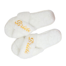 Bruidslippers, comfortabel, voor een vrijgezellenfeest (2 paar)