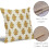 Fodere per cuscini floreali giallo senape, set da 2 (20x20 cm) 4