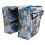 Vanntett Camo Canvas Bakseteveske For Sykkel Blå 5