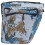 Vanntett Camo Canvas Bakseteveske For Sykkel Blå 7