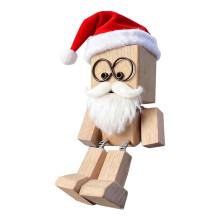 Figurine de Noël en bois à bascule (1 pièce)
