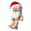 Figurine de Noël en bois à bascule (1 pièce) 1
