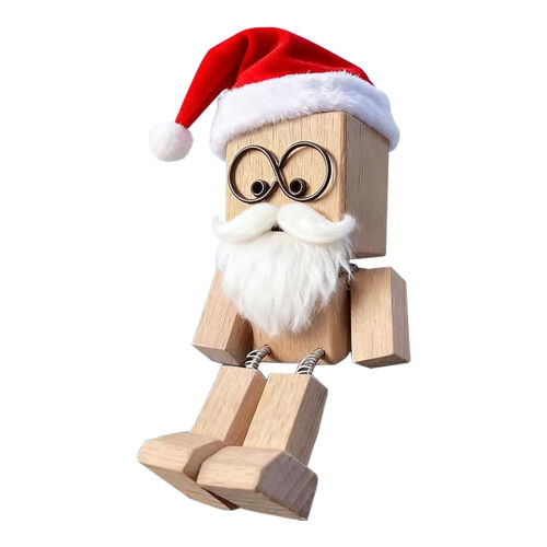 Figurine de Noël en bois à bascule (1 pièce)
