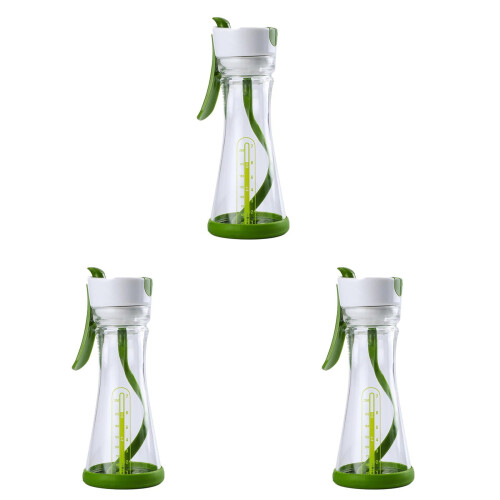 Salladsdressing Shakerflaska Glas Läckagesäker 3-pack