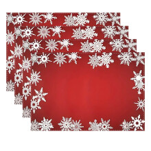Christmas placemats set holiday design 4-piece