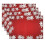 Christmas placemats set holiday design 4-piece 1