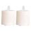 Conjunto de 2 velas elétricas LED brancas em PP sem chama com efeito de chama tremulante. 4