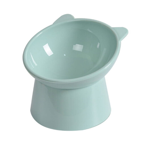 Raised Cat Bowl for Small Dogs 45 Tilted Plastic Feeding