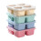 Cutie de prânz Bento cu 4 compartimente, pachet de 4, 15x15x5 cm 2