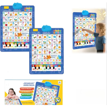 Tableau mural parlant pour enfants de 1 à 6 ans (alphabet anglais et espagnol)