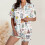 Damen-Herbstpyjama-Set, weicher Stoff, 2-teilig 3