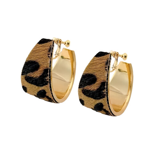 Geometric Pattern Circular Earrings Artistic Geometric Ear Accessories Versatile Women Accessory with Copper Base