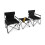 Ensemble table et chaises de camping avec sac de transport noir 2