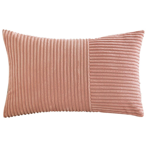 Corduroy gestreepte kussensloop in moderne effen kleur