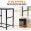 Nightstand Set of 2 Grey with 2 Drawers 8