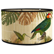 Abat-jour tambour décoratif imprimé vintage (1 pièce)