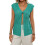 Women's Crochet Shrug Green XL 1